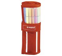 STABILO Feutre dessin Pen 68 - Trousse Rollerset x 30 feutres de coloriage pointe moyenne - coloris assortis