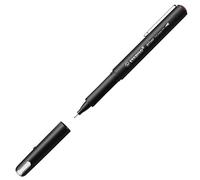 STABILO Stylo-feutre Dr!ver Pointe fine 0,4 mm Corps en plastique biosourcé Rouge