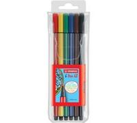 STABILO Feutre Pen 68, étui en plastique de 6 G