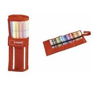 STABILO Feutre Pen 68, trousse enroulable de 30 'Rayures' G