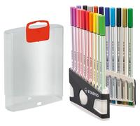 STABILO Feutre pinceau Pen 68 brush - ColorParade ARTY x 20 feutres dessin à pointe pinceau - gamme ARTY