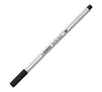 STABILO Feutre pinceau Pen 68 Brush – Stylo-feutre moyen – Noir