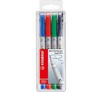 STABILO Feutre pour transparents Ohpen Universel – Tui de 4