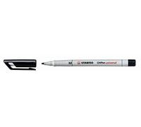 STABILO OHPen - Marqueur - Lot x 10 stylos marqueurs - Noir (encre non-permanente/pointe médium 1 mm)