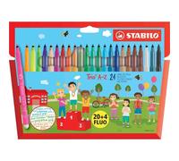 Stabilo Feutre Trio A-Z, ¿Tui Carton De 24, Pack Special
