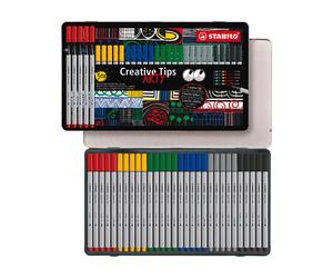 STABILO Feutres créatifs 30 pièces boîtier en métal