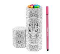 STABILO - Feutres dessin - Pen 68 - CREATE YOUR OWN - Etui à colorier x 15 feutres de coloriage pointe moyenne - coloris assortis