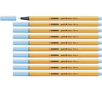 STABILO Fineliner point 88-10er Pack - Neonfarbe, leuchtfarbenblau neonblau