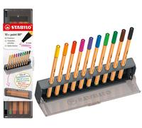STABILO - fineliner - point 88 Click Set van 10, 10 kleuren