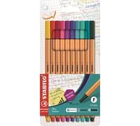 STABILO Stylo feutre pointe fine - Etui carton x 10 point 88 - coloris standard