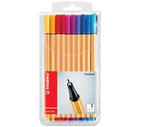 STABILO Fineliner point 88 étui plastique de 25 pièces