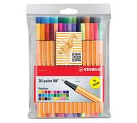 STABILO Fineliner point 88 étui plastique de 30 pièces