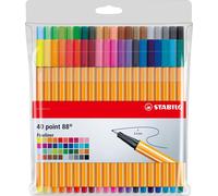 STABILO Fineliner point 88 étui plastique de 40 pièces