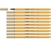 STABILO Fineliner point 88 - Lot de 10 - Ocre clair