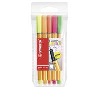 STABILO Fineliner point 88 Mini Étui plastique de 5 pièces