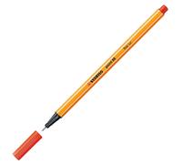 STABILO Feutre à pointe fine Point 88 – Tracé 0,4 mm – Rouge clair
