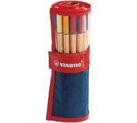 STABILO Fineliner point 88 set de 25 rollers bleu foncé