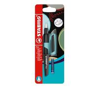 STABILO Flow Sport Stylo unique avec cartouche incluse Bleu clair/noir