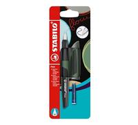 STABILO Flow Sporty Stylo plume kaki/noir avec cartouche