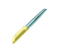 STABILO Flow - Stylo plume - rechargeable - Collection COSMETIC - jaune/bleu