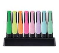 STABILO Surligneur GREEN BOSS – Pointe biseautée 2/5 mm – Set de bureau 8 coloris fluo et pastel