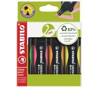 STABILO GREEN BOSS - Surligneur - Étui x 4 surligneurs - Coloris fluo assortis
