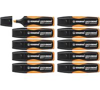 STABILO GREEN BOSS - Surligneur - Lot x 10 surligneurs - Orange