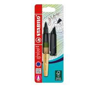 STABILO Grow bille - Stylo bille - rechargeable - Blister x 1 - vert mousse/bois de chêne