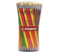 Stabilo Swano 4907 Crayon graphite HB avec gomme pack de 96