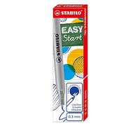 STABILO Lot de 10 Boites de 3 Recharges Stylo Roller EASYStart 0,3 mm Bleu effaçable