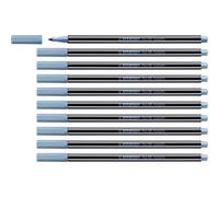 Stabilo Lot De 10 Feutres M¿Tallis¿ ¿ Pen 68 Metallic - Pointe Moyenne - Bleu M¿Tallis¿