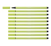 Stabilo Lot De 10 Stylos Feutre Pen 68, Citron Vert