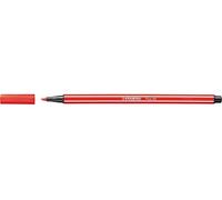STABILO Lot de 12 Feutres de Dessin PEN 68 Pointe Moyenne 1 mm Carmin