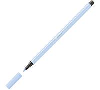 STABILO Lot de 12 Feutres de Dessin PEN 68 Pte ogive Moyenne 1 mm Bleu de cobalt clair