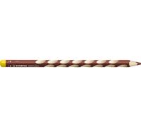 Stabilo Lot De 3 Crayons De Couleur Ergonomique Easycolors Gaucher Marron