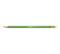 STABILO GREENgraph - Crayon papier - Blister x 3 crayons graphite HB - avec bout gomme