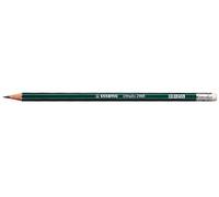 STABILO Lot de 3 Crayons papier "Othello" laqué Vert Bout gomme 2B