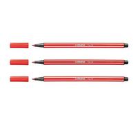 Feutres STABILO 68/48 stylo 68, largeur de trait de1,0 mm, rouge carmin