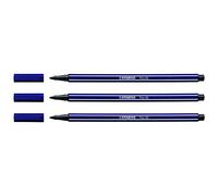 STABILO Feutre de Dessin PEN 68 Pte ogive Moyenne 1 mm Bleu de Paris