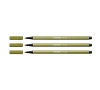 STABILO Stylo à pointe en fibre Pen 68 – Vert boue