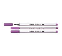 STABILO Lot de 3 Feutres pinceau Pen 68 brush, violine