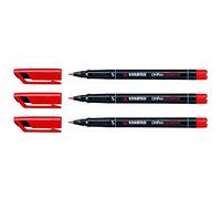 STABILO 64926 Stylo-feutre OHP Pen permanent pointe extra fine 0,4 mm encre indélébile multi supports agrafe