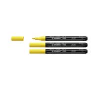 Stabilo Lot De 3 Marqueurs Pointe Fine Free Acrylic T100 Jaune