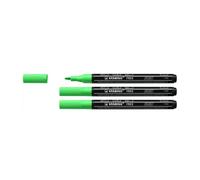 Stabilo Lot De 3 Marqueurs Pointe Fine Free Acrylic T100 Vert Feuille
