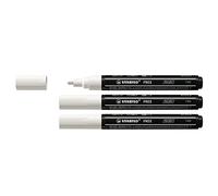 STABILO Marqueur acrylique FREE T300 – Pointe moyenne – Blanc – 1 pièce