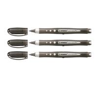 Stabilo Lot De 3 Rollers Worker+ Colorful Encre Liquide 100% Grip Tracé 0,5 Mm Noir