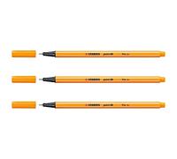 Feutre Stabilo Point 88 - Stabilo - Orange - Pointe fine 0,4 mm - Forme hexagonale - Non rechargeable