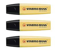 Stabilo Surligneur Pastel Boss Jaune. Pointe Biseautée