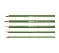 STABILO Lot de 5 Crayons Graphite GREENGraph 100% FSC tête coupée HB