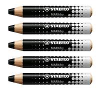 Stabilo Lot De 5 Crayons Marqueur Markdry - Noir